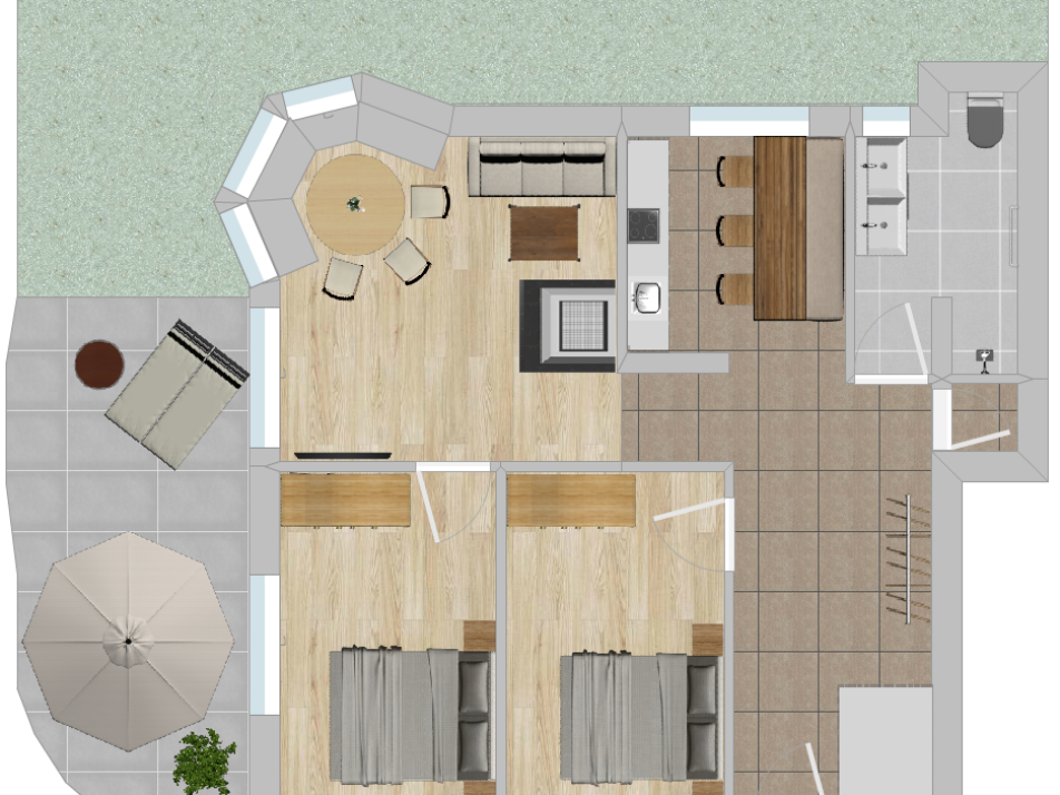 Grundriss s`Herzstück Grundriss s`Herzstück