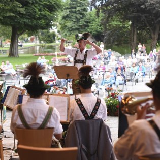 Kurkonzert mit der Musikkapelle Mittenwald, © Alpenwelt Karwendel | Angelika Warmuth