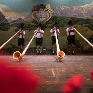 Alphornbläser des Trachtenvereins D` Soiernbergler Krün , © Alpenwelt Karwendel | Philipp Gülland