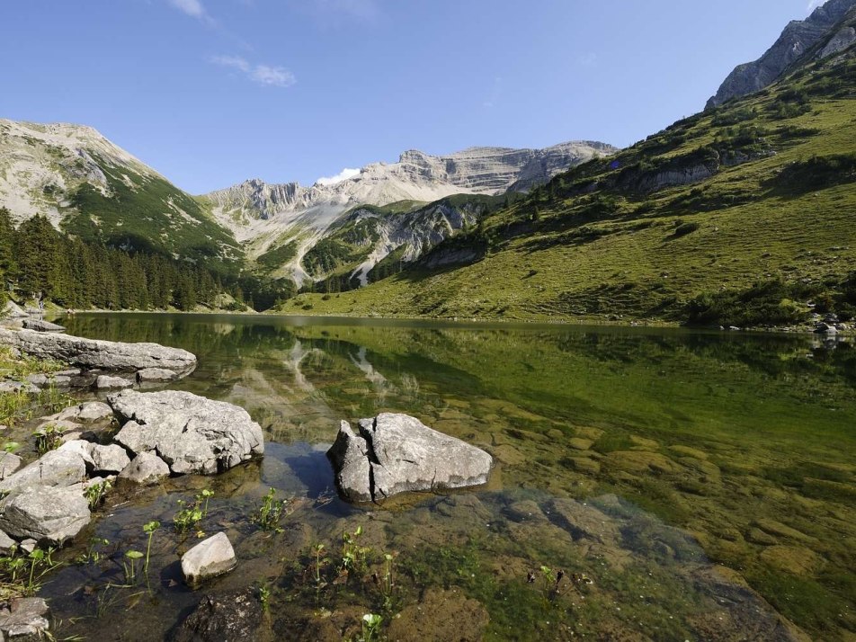 Soiernsee im Soierngebirge bei Krün, © Alpenwelt Karwendel | Wolfgang Ehn