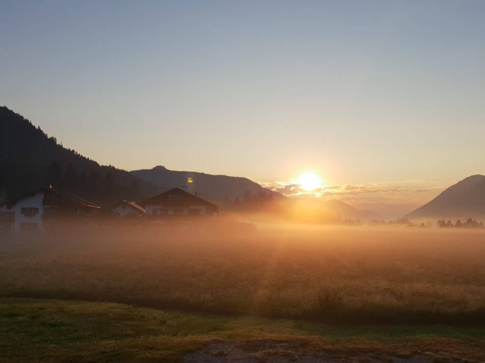 Sonnenaufgang in Wallgau