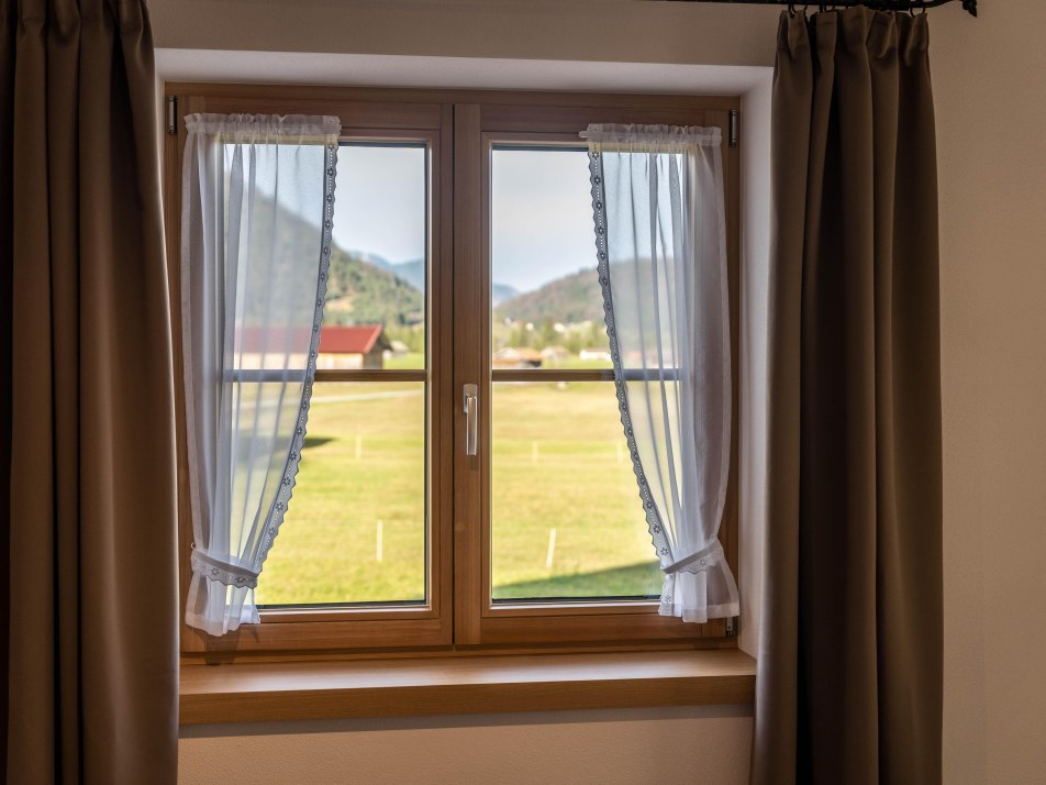 freier Blick aus Schlafzimmer nach Wallgau