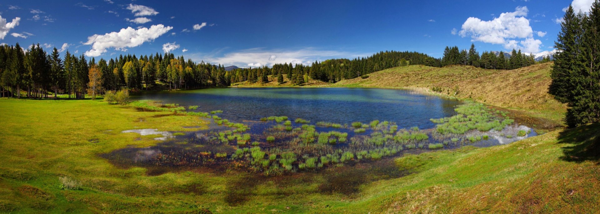 Idyllisch gelegener Wildensee am Kranzberg in Mittenwald, © Alpenwelt Karwendel | Rudolf Pohmann