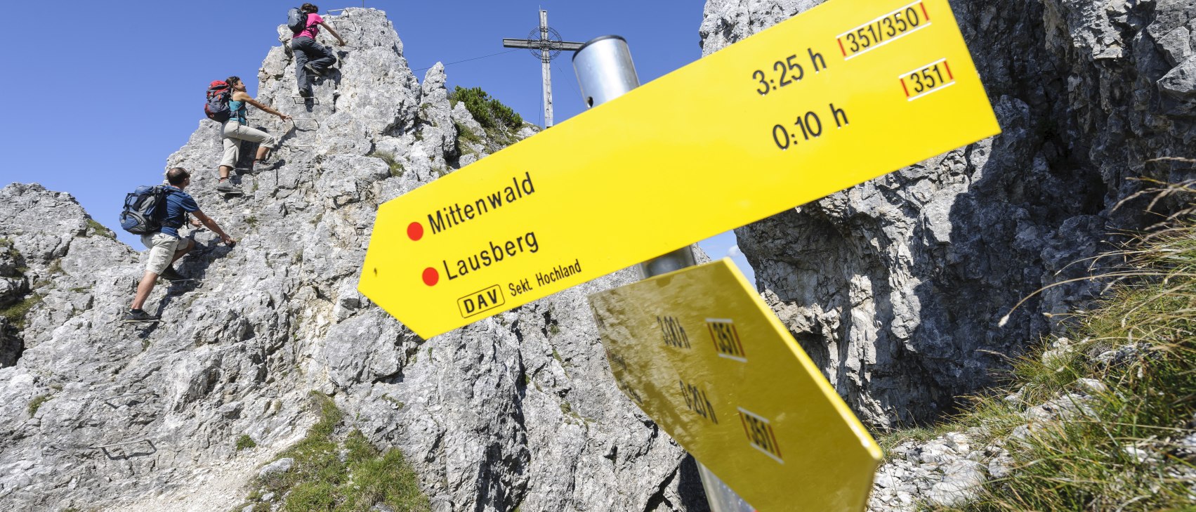Fast am Gipfel des Signalkopfs, © Alpenwelt Karwendel | Wolfgang Ehn